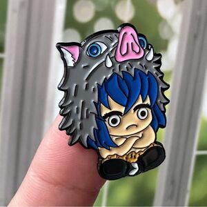 Inosuke Hashibira Demon Slayer Enamel Pin/ Brooch Lapel